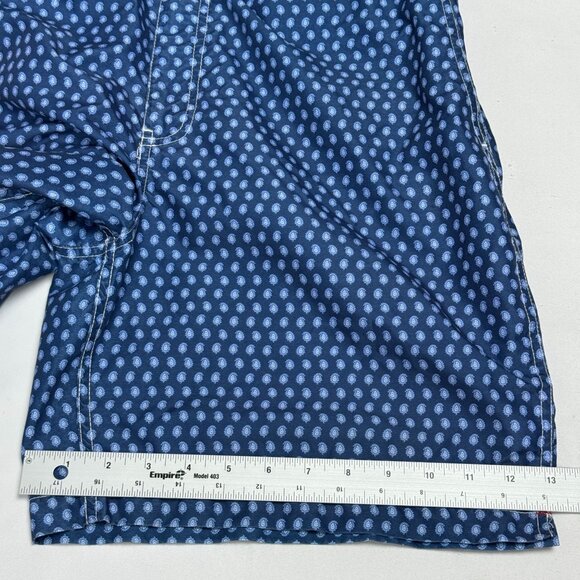 Peter Millar Blue Polka Dot Swimsuit Board Shorts Drawstring Waist & Pockets XL. - Picture 9 of 15